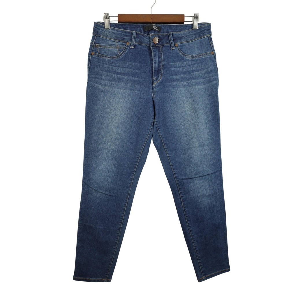 1822 Denim Jeans Womens 12 Blue Medium Wash Mid Rise Skinny Stretch Denim